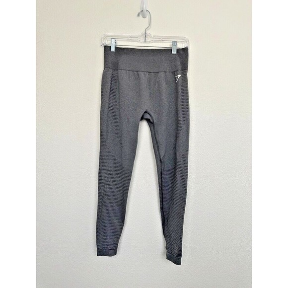 Gymshark Vital Seamless 2.0 Leggings High Rise Compression Smokey Gray Marl Sz L - Picture 1 of 8